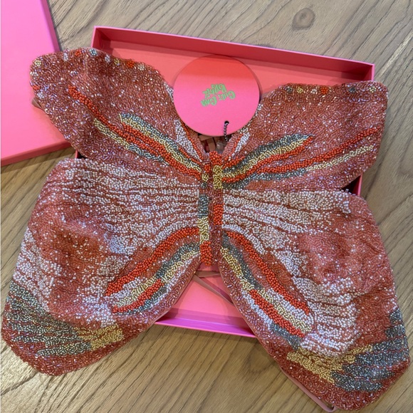 Cult Gaia Multicolor Butterfly Crop Top - Picture 3 of 4